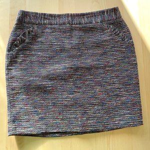 LOFT Petite Tweed Skirt with Ruffled Pockets